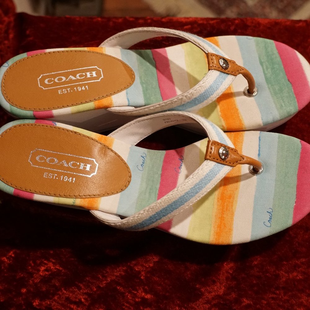 Summer Coach Wedge Sandals